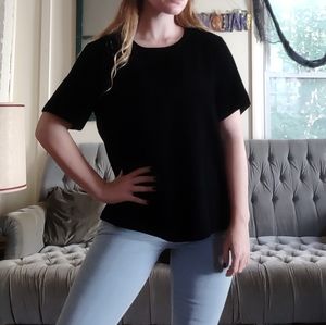 Dalia black velvet T